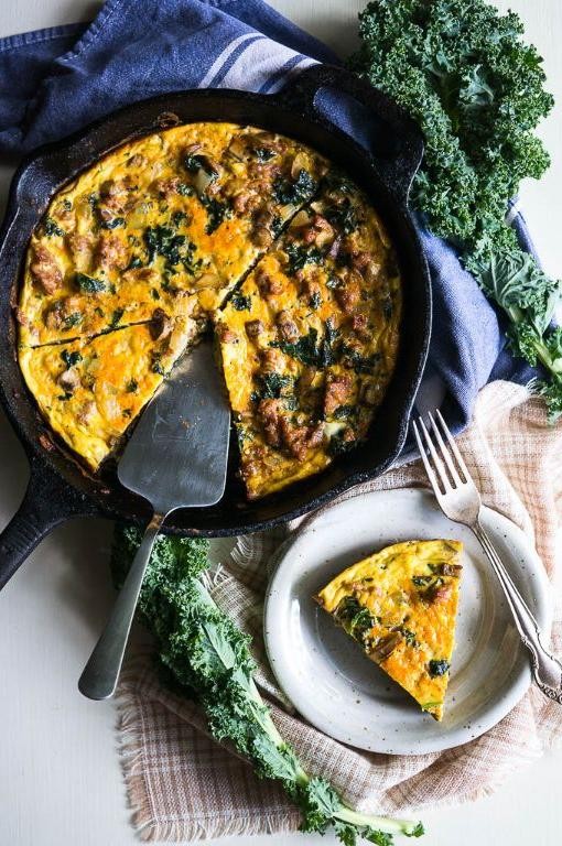 Herbed Mushroom and Sausage Frittata