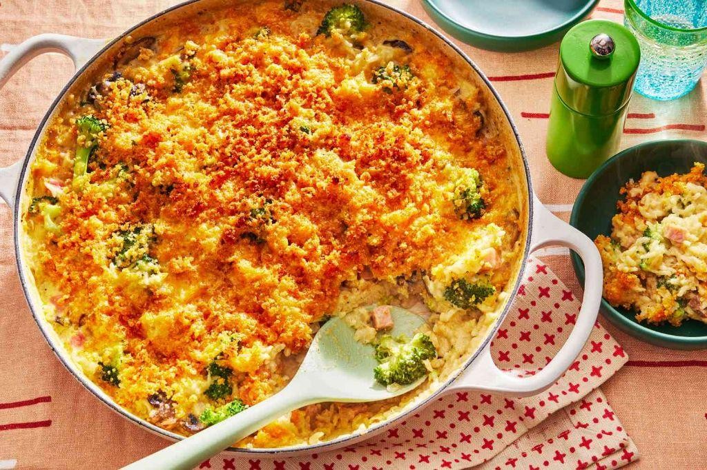 Herbed Rice and Ham Casserole Delicacy