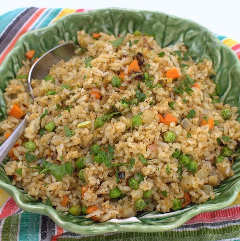 Herbed Rice with Celery Leaves