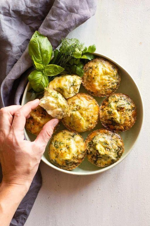 Herbed Spaghetti Egg Muffins