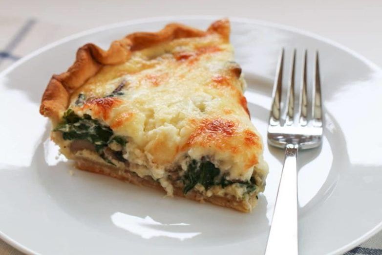 Herbed Spinach and Feta Breakfast Quiche
