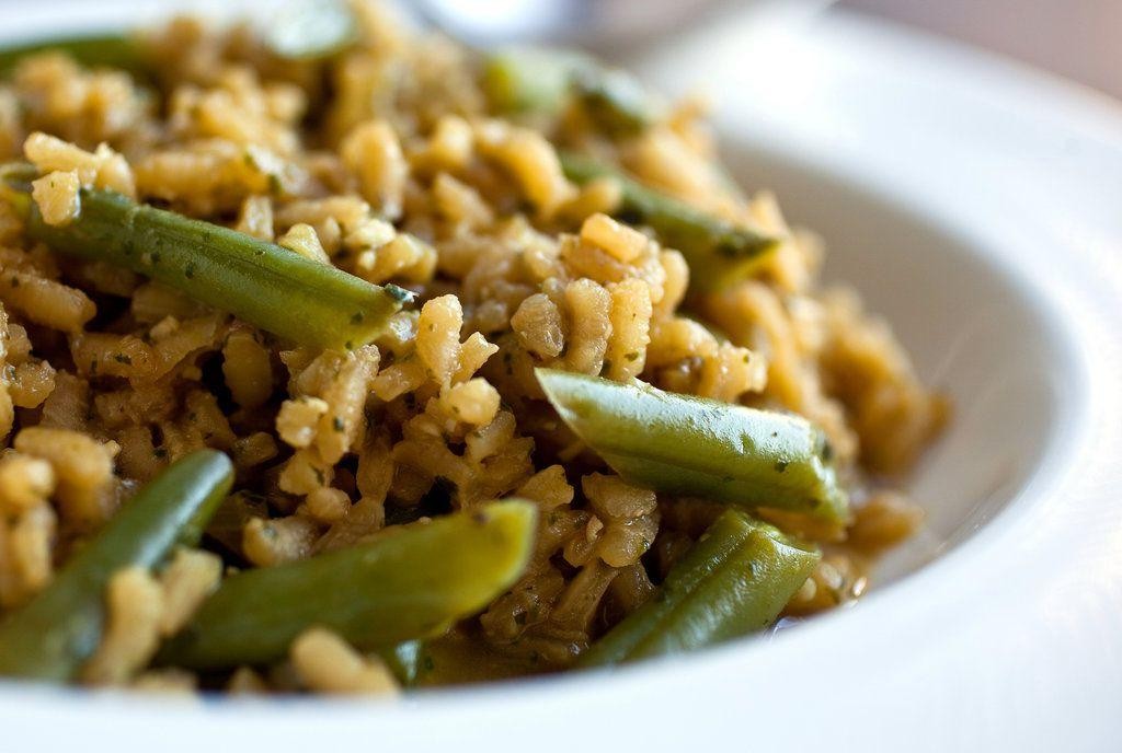 Herbed String Bean Risotto