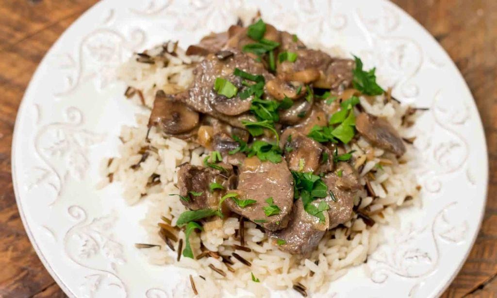 Herbed Venison Roast with Wild Rice