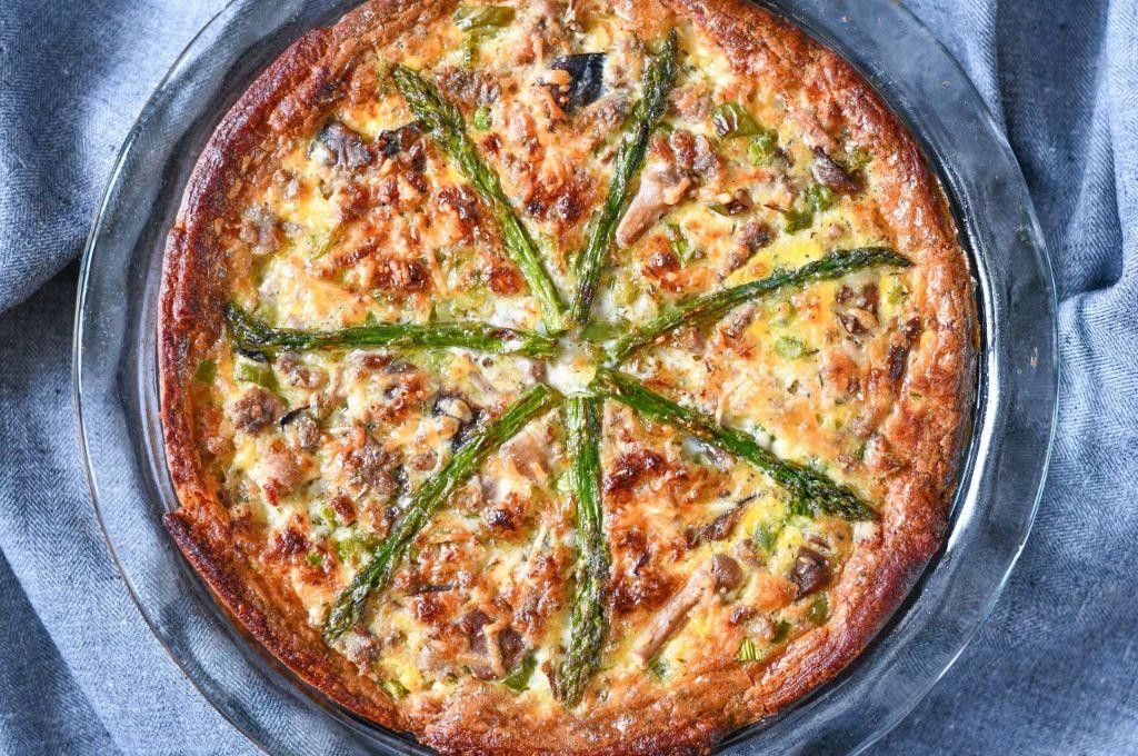 Herbed Venison Sausage Quiche