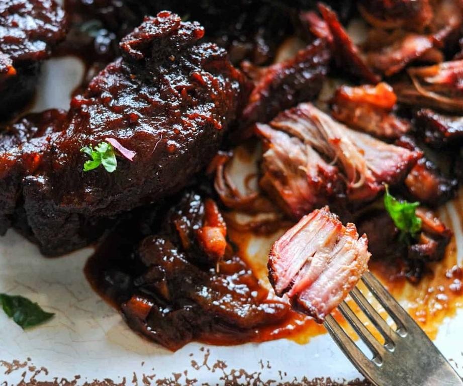 Hickory Smoked Country Style Ribs with Coleslaw