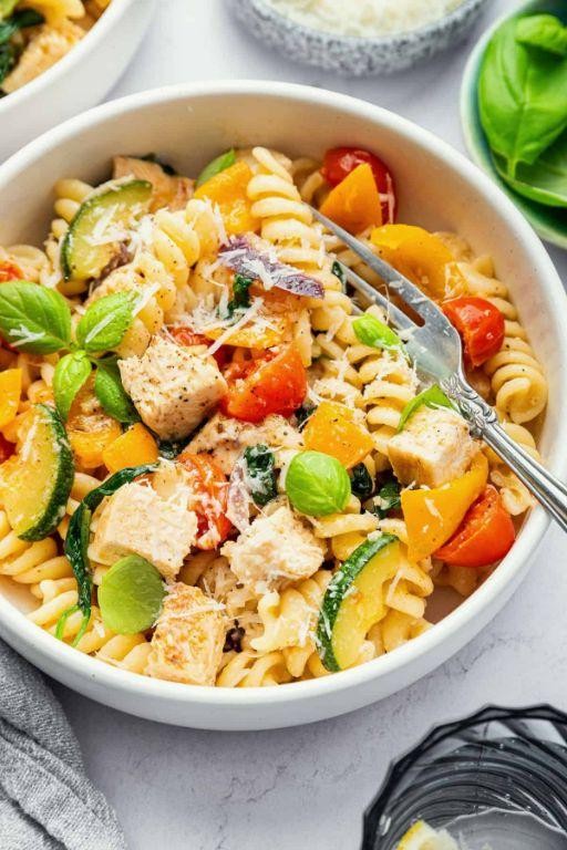 High-Protein Quinoa Pasta Primavera