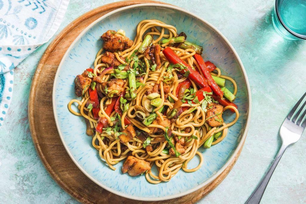 Hoisin Chicken Stir Fry with Chow Mein Noodles