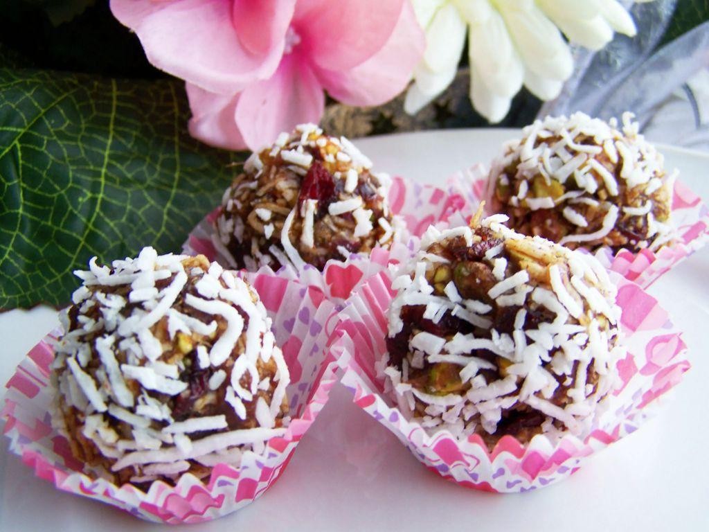Holiday Fruit and Nut Truffles