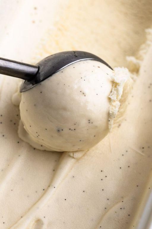 Homemade Vanilla Bean Ice Cream