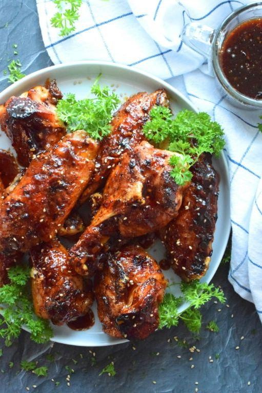 Honey BBQ Glazed Fried Turkey Wings