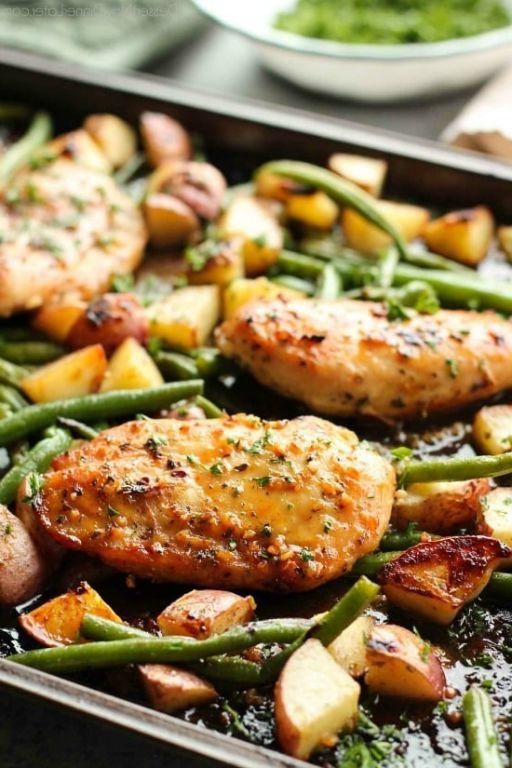 Honey Garlic Baked Chicken and Vegetables