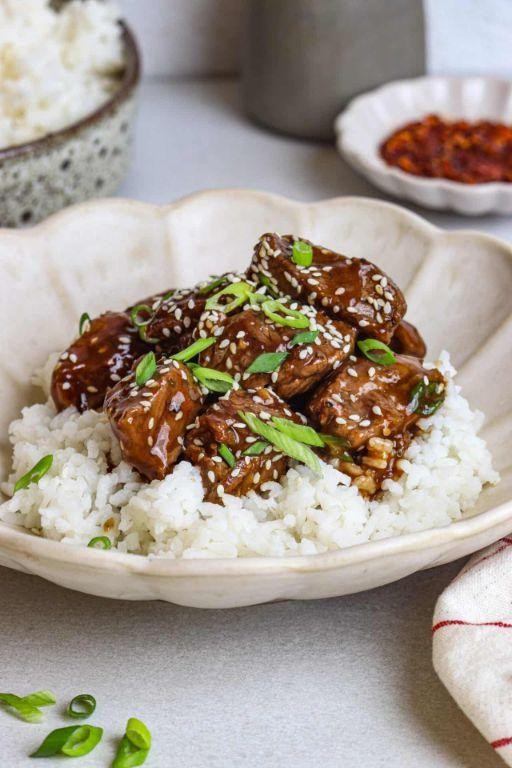 Honey Garlic Tenderized Round Steak Bites