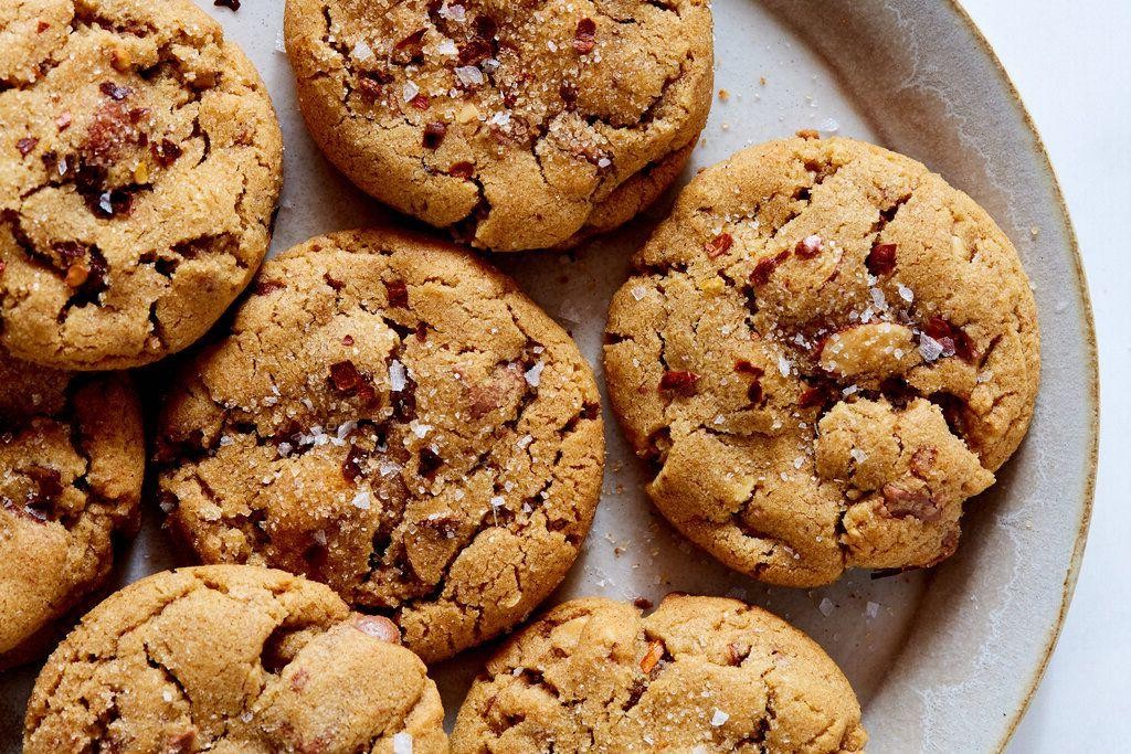 Honey Glazed Almond Cookies