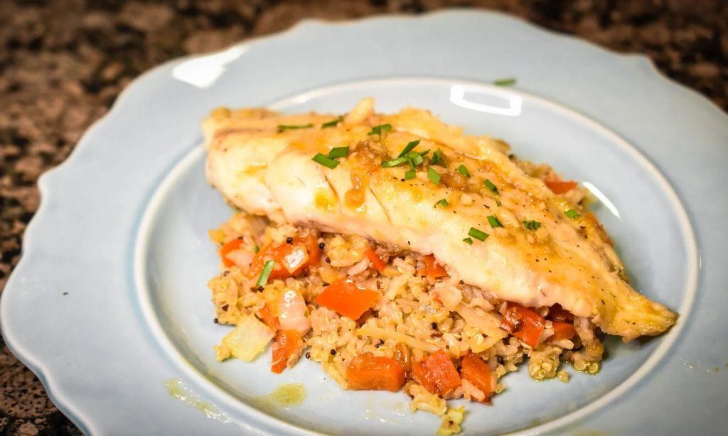Honey Glazed Baked Redfish with Ginger