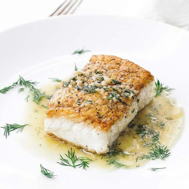 Honey Lemon Butter Seared Halibut