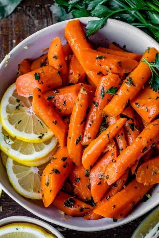 Honey Lemon Glazed Carrots