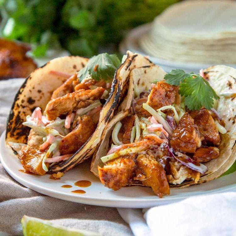 Honey Lime Chicken Tacos