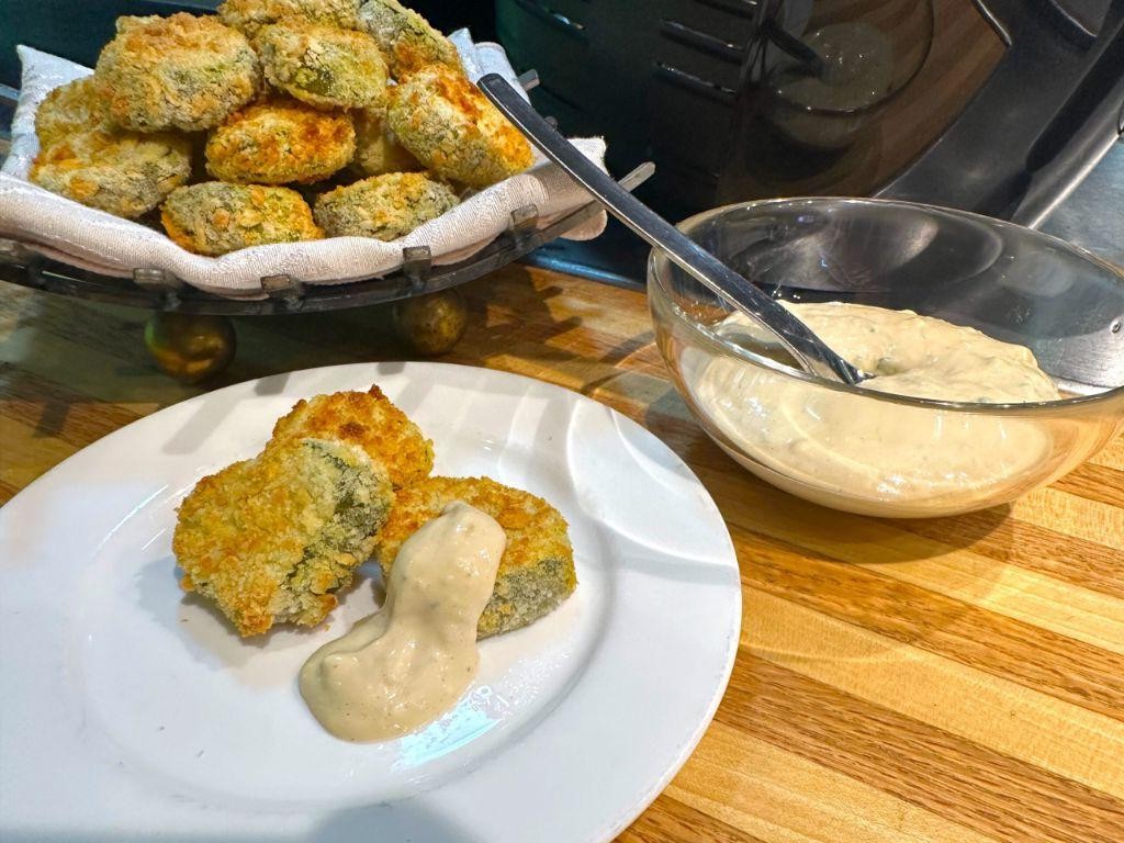 Honey Mustard Air Fryer Pickles