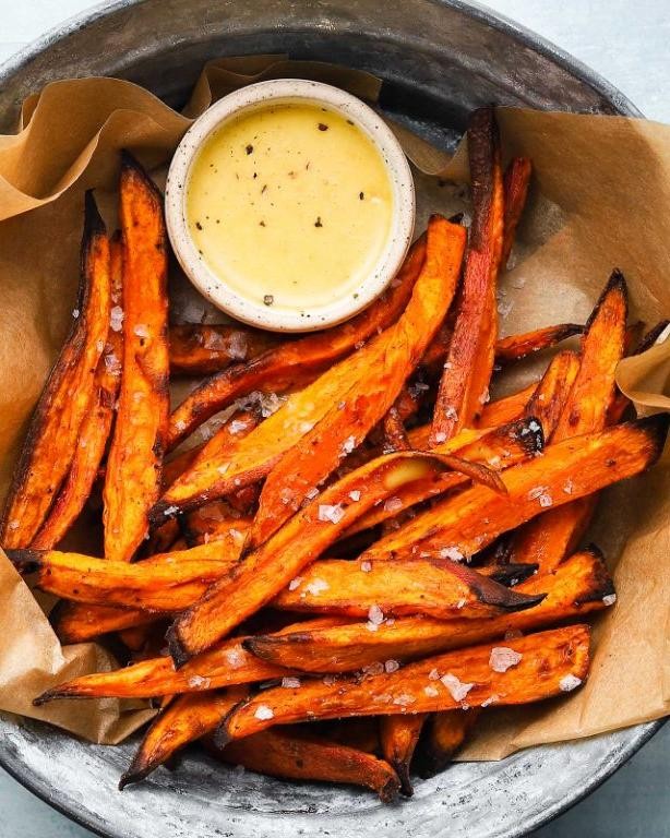 Honey Mustard Air Fryer Potato Chips
