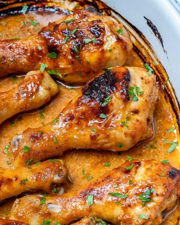 Honey Mustard Baked Chicken Drumsticks