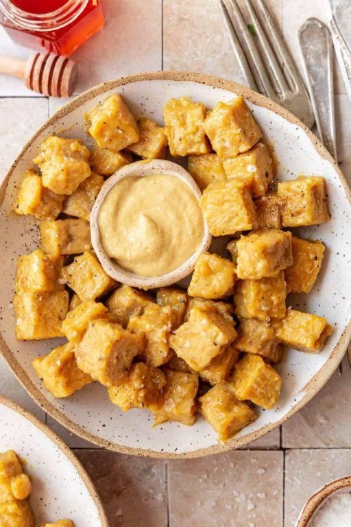 Honey Mustard Baked Tempeh