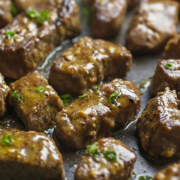 Honey Mustard Beef Filet Tips