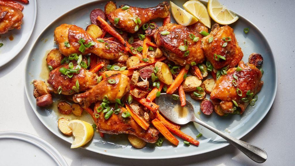 Honey Mustard Glazed Chicken in a Pot