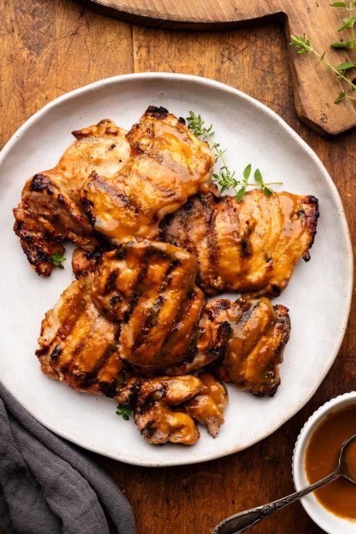 Honey Mustard Glazed Grilled Chicken