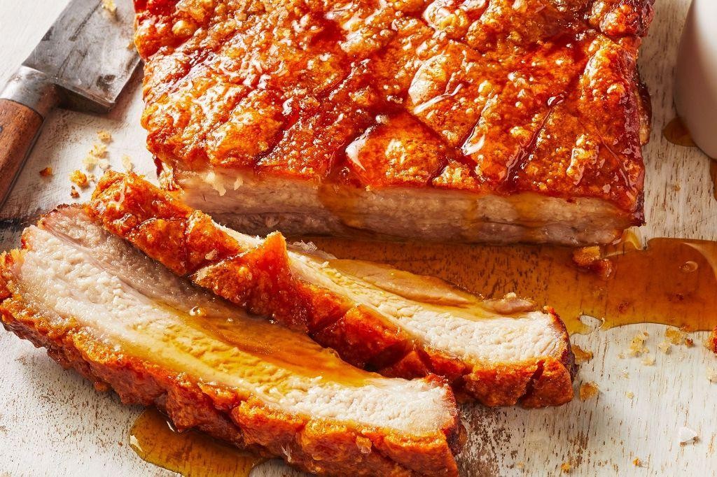 Honey Mustard Glazed Keto Pork Belly