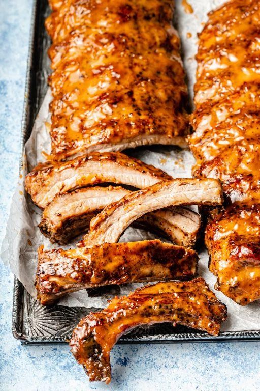 Honey Mustard Glazed Oven-Baked Ribs