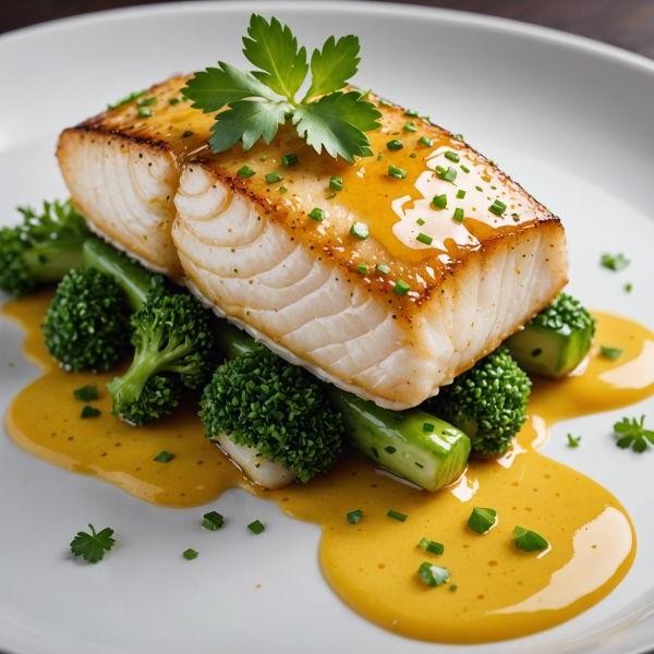 Honey Mustard Glazed Skillet Cod