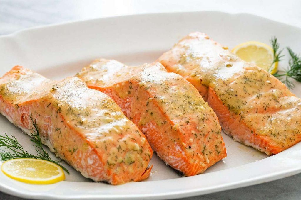 Honey Mustard Oven Roasted Salmon