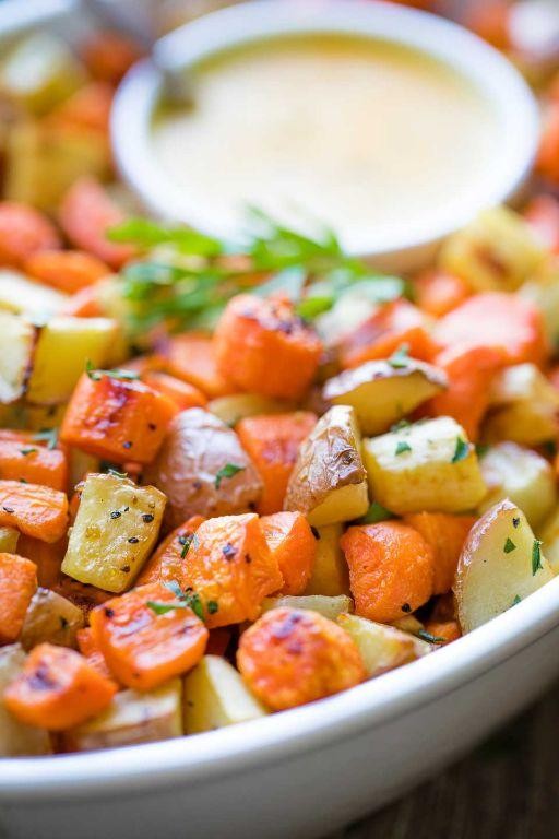 Honey Mustard Pheasant with Root Vegetables