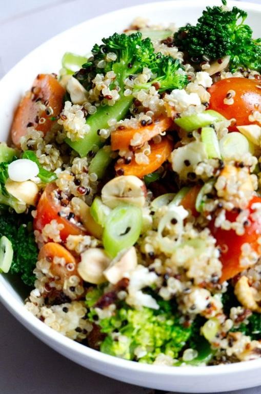 Honey Mustard Quinoa and Feta Salad