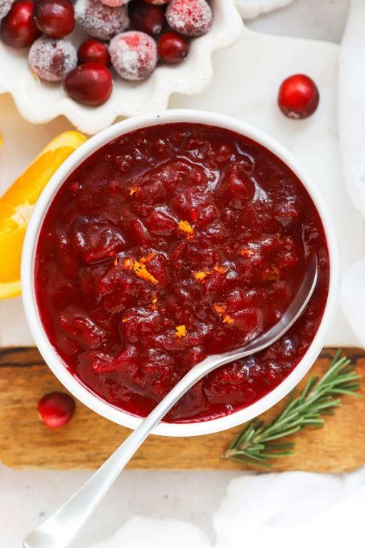 Honey Orange Laced Cranberry Sauce