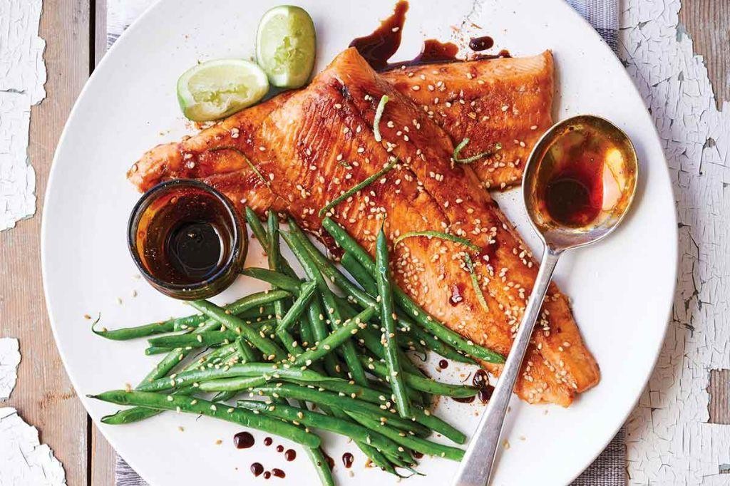 Honey Soy Glazed Grilled Trout