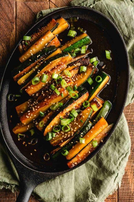 Honey Soy Grilled Zucchini and Squash Stir-Fry
