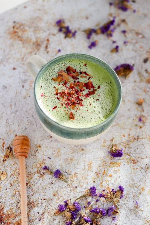Honey Vanilla Matcha Latte