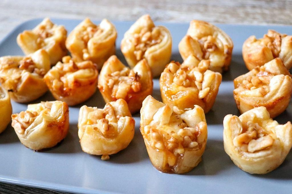 Honey and Walnut Puff Pastry Squares