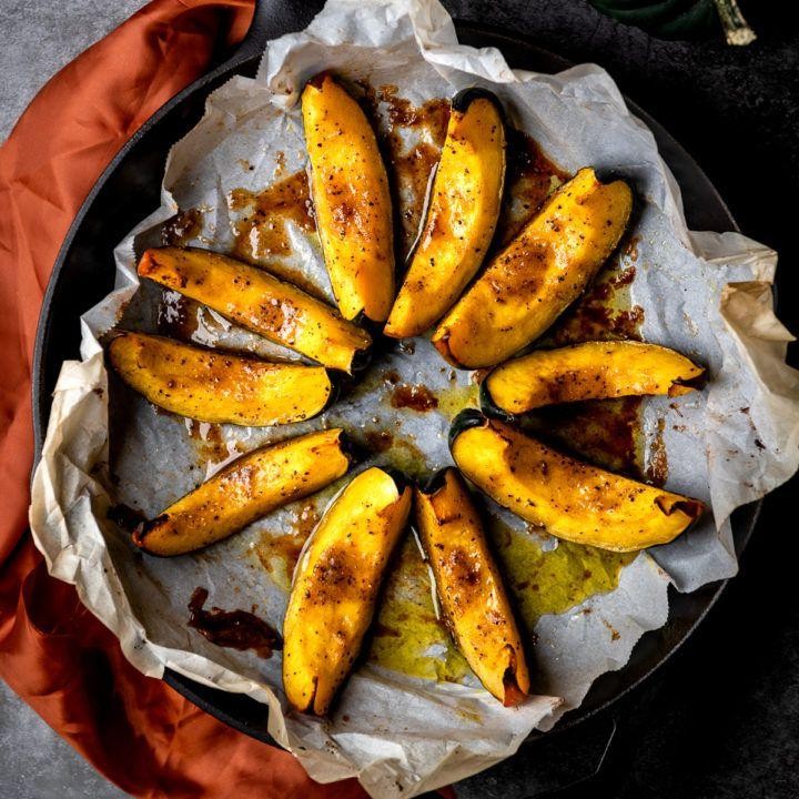 Honey-Glazed Acorn Squash Wedges