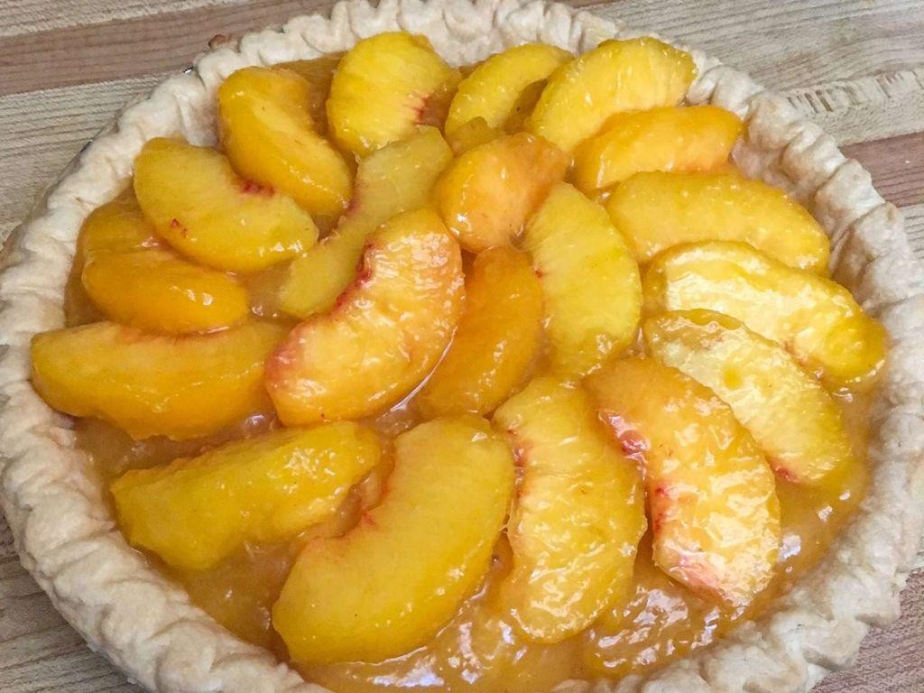 Honey-Glazed Fresh Peach Pie