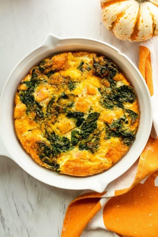 Honeynut Squash Frittata with Spinach