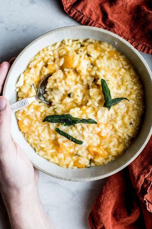 Honeynut Squash Risotto with Sage