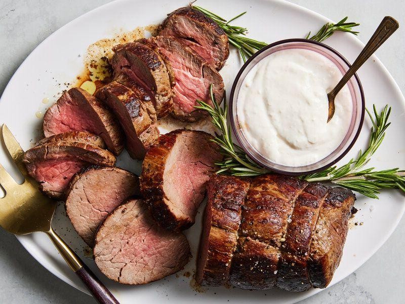 Horseradish and Garlic Beef Tenderloin
