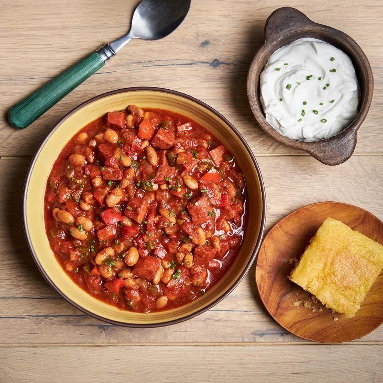 Hot Link Chili with Kidney Beans