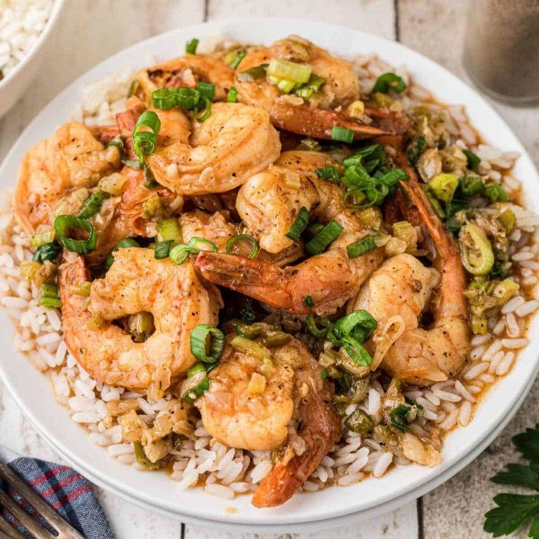 Hot Link and Shrimp Etouffee