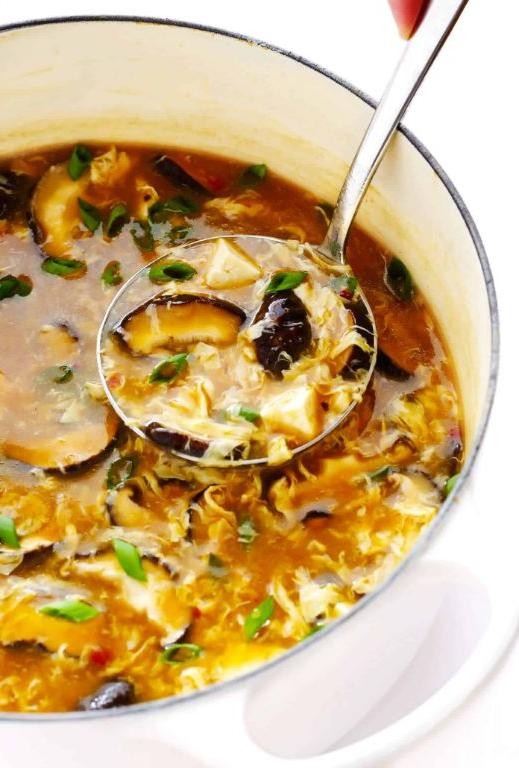 Hot and Sour Soup with Eggs