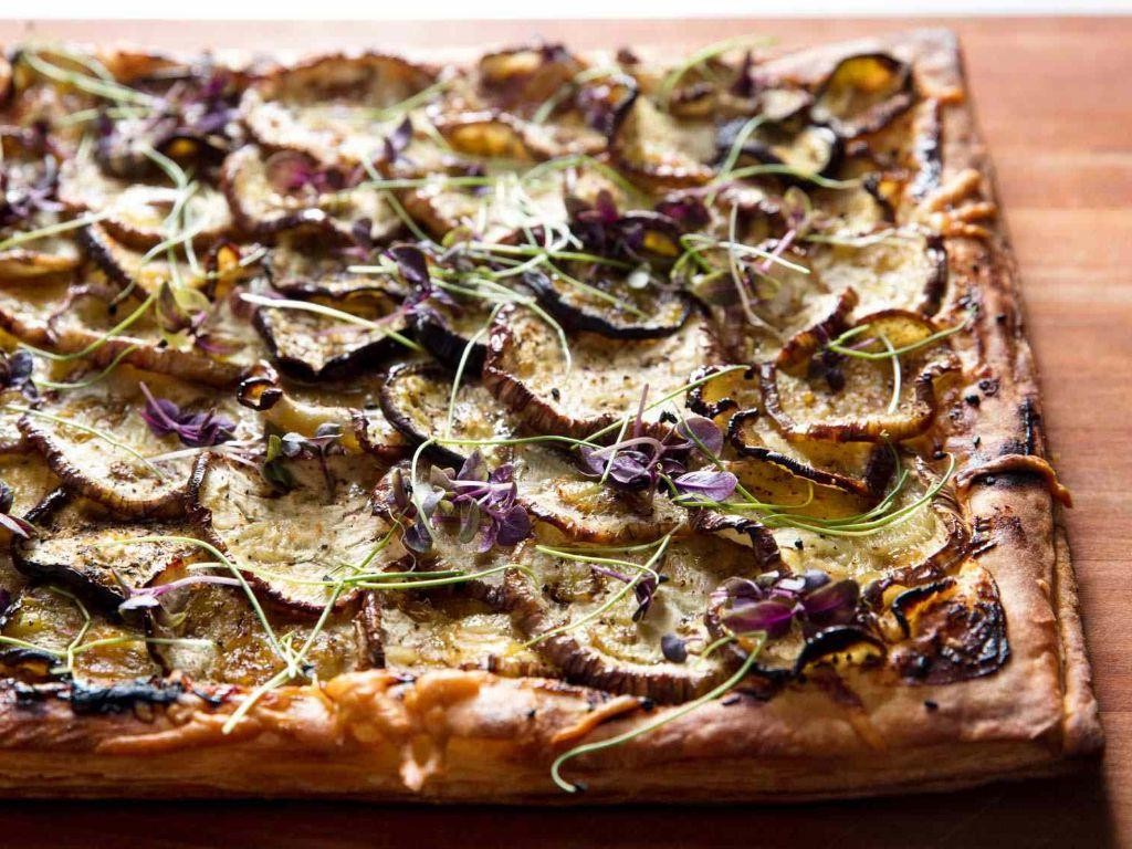 Ichiban Eggplant Tart with Ricotta and Honey