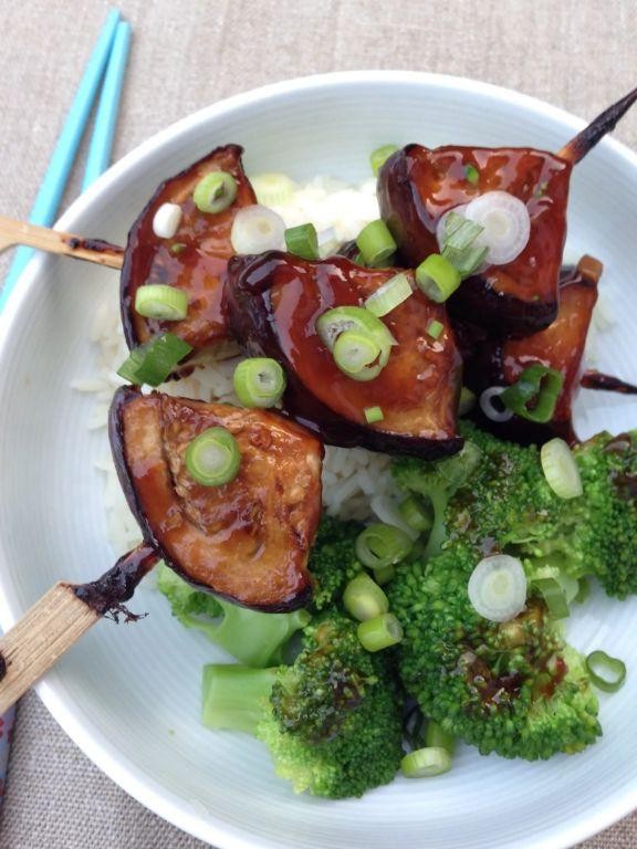 Ichiban Eggplant Teriyaki Skewers