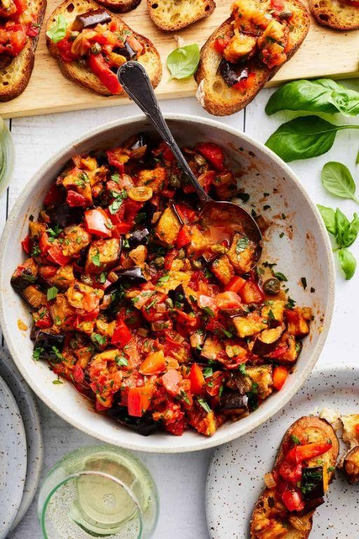 Ichiban Eggplant and Tomato Caponata